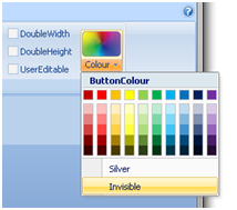 Colour drop down menu with 'Invisible' selected
