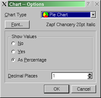 The options dialog