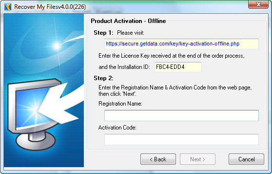 license key for recover my files 5.2.1