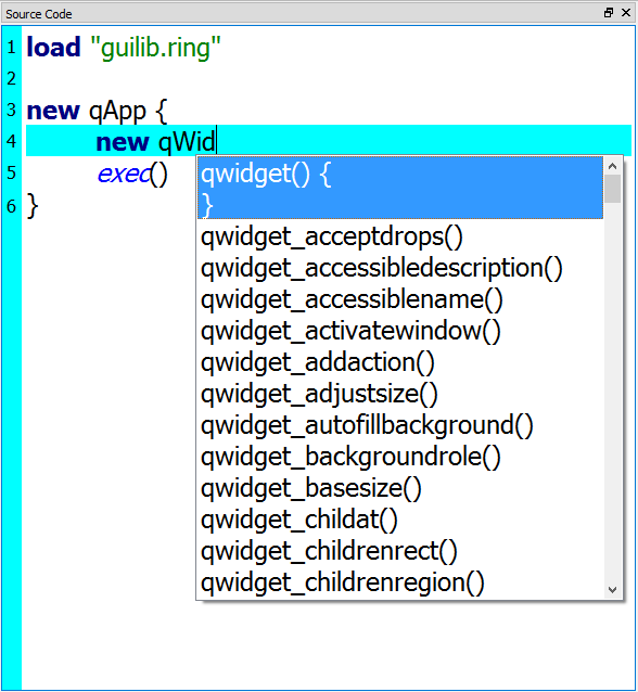 Ring Notepad - Auto Complete