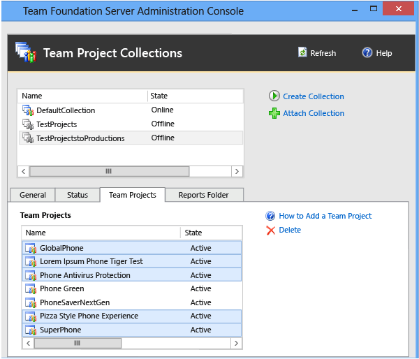 You can delete multiple projects simultaneously