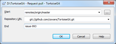 The Request Pull Dialog