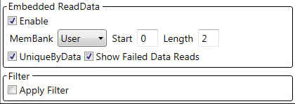 Displaying Results of User Data Options