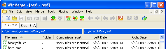Multiple Folder Compare windows: tabbed