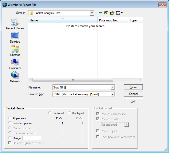 Psml 5.7. Exporting data - Wireshark 2.1 Documentation