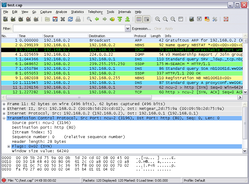 steps for wireshark packet capture