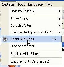 Enabling Grid Lines