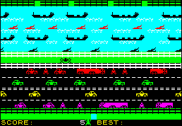 Frogger in 48k Mode