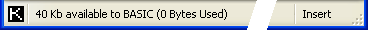 status bar