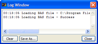 Log window