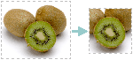 Before and after example of cropping