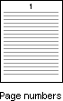 Page numbers