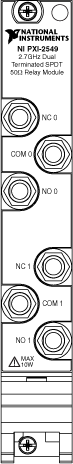 NI PXI-2549 Front Panel Image