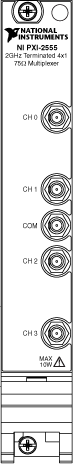 NI PXI-2555 Front Panel Image