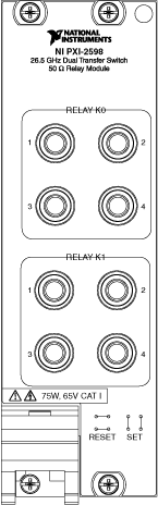 NI PXI-2598 Front Panel Image