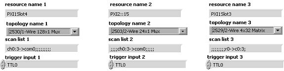 Multiple PXI Switches Configuration for Synchronous Scanning using PXI Trigger Lines in NI-SWITCH