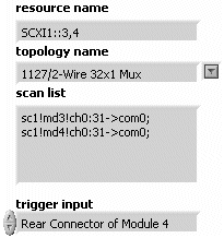 : Configuration of Multiple SCXI-1127/1128 for Synchronous Scanning Using SH9MD-AUX Cable 