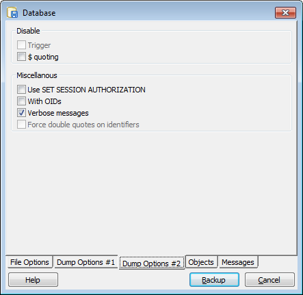 Backup  pgAdmin III Documentation