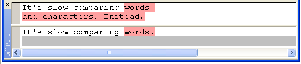 Compare Files Diff Pane