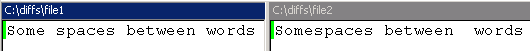 Word-level line diff comparing no whitespace